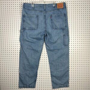 Levi's Carpenter Blue Jeans 40x32 Baggy‎ Wide Leg Skate Cotton Work Wear 90s Y2K